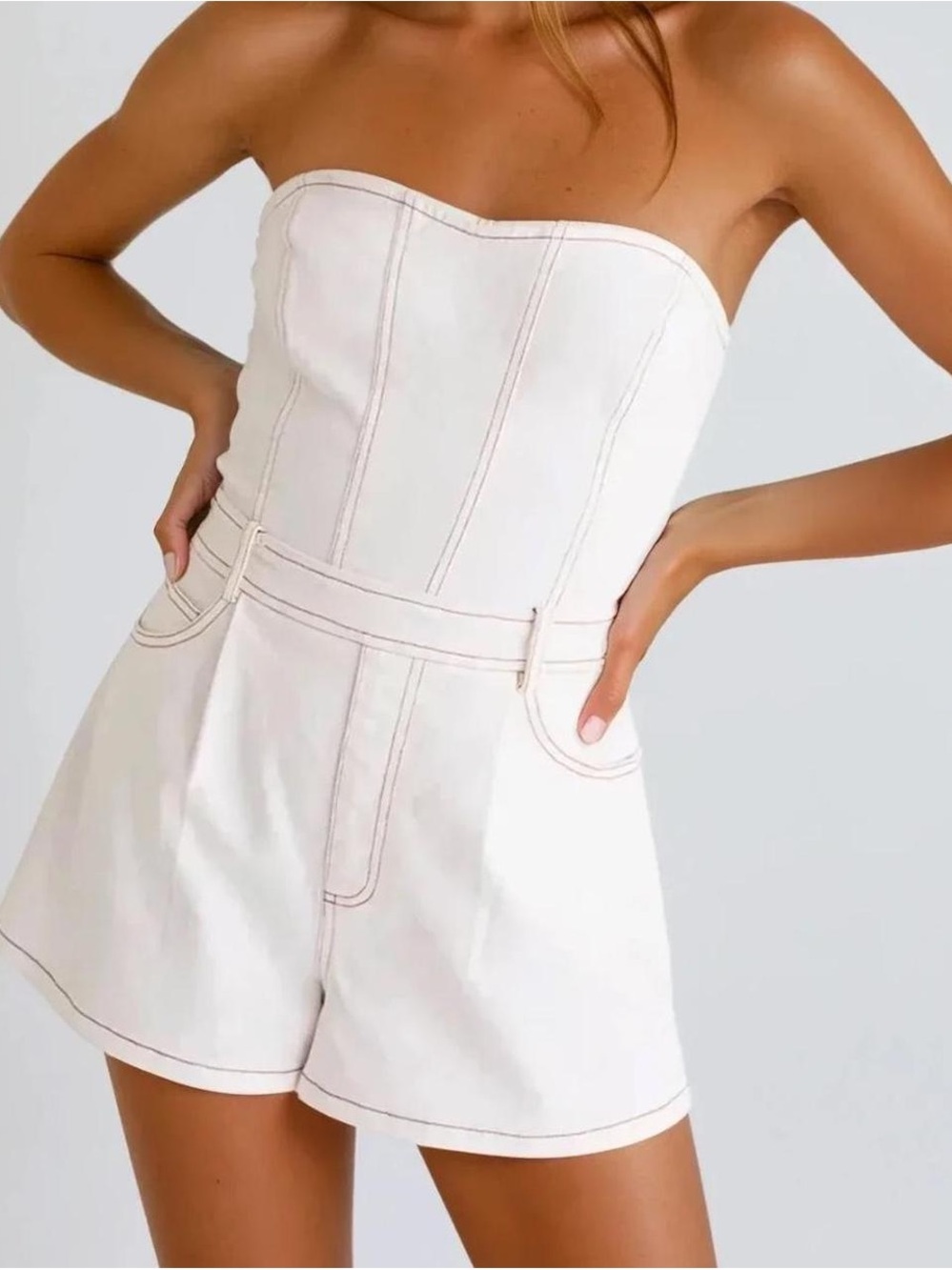 Lizard Thicket Denim Romper
